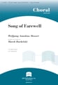 Song of Farewell SAB choral sheet music cover